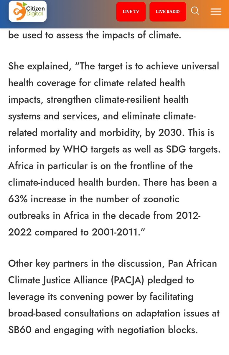 “PACJA will co-host Africa Climate Talks with United Nations Economic Commission for Africa (UNECA) to amplify messaging and support the Keep Your Promise Campaign for increased adaptation financing,' @mithika_mwenda PACJA Executive Director said. citizen.digital/news/kenya-con…