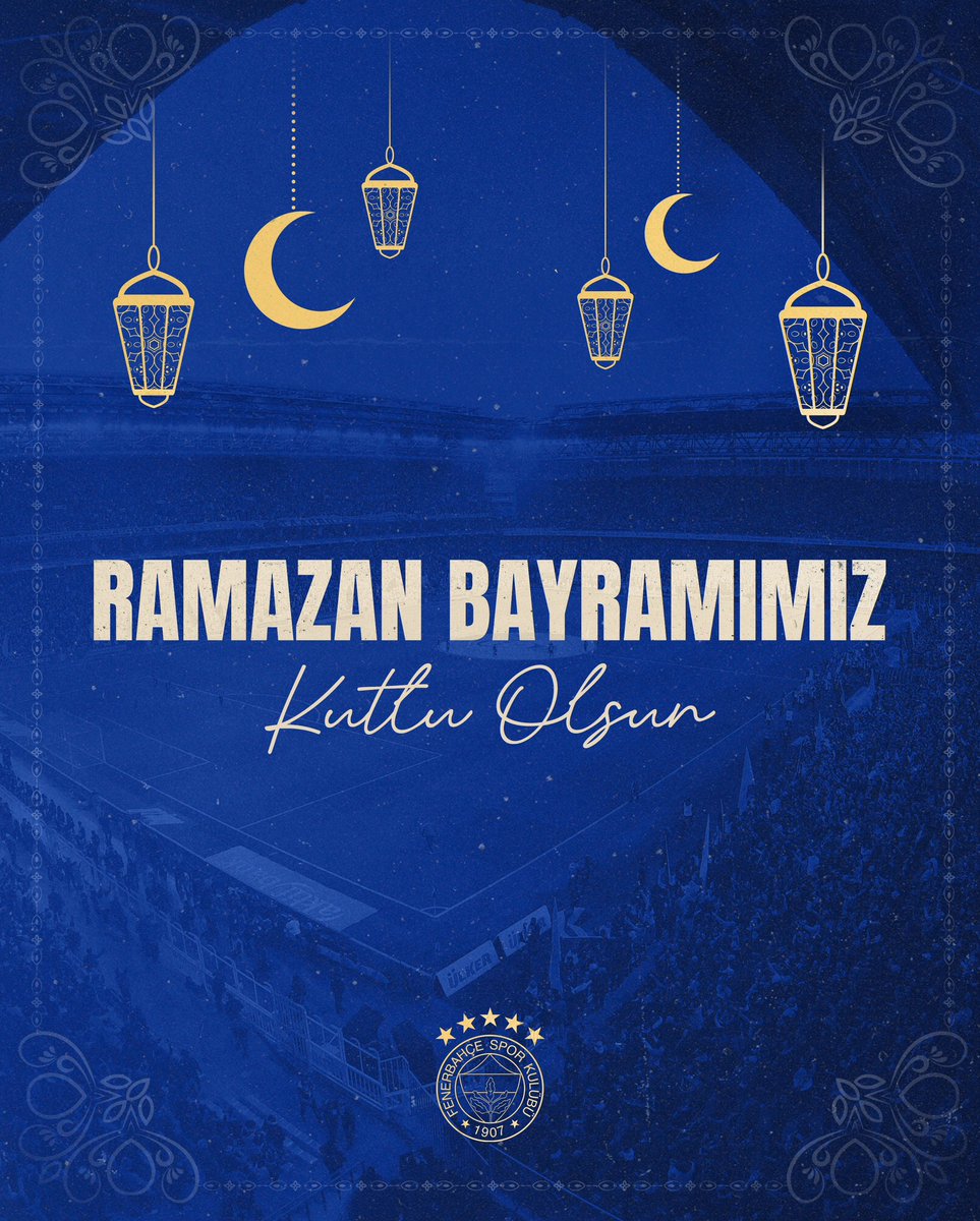 Fenerbahce's tweet image. Sevdiklerinizle beraber sağlık ve huzur dolu bir bayram geçirmeniz dileğiyle… 

Ramazan Bayramımız kutlu olsun.