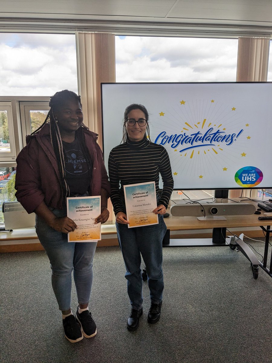 CVTEducation_UHS (@cvteducationuhs) on Twitter photo Massive congratulations to Syntia and Cat who have completed their preceptorship year. Thank you for all you bring to CV&T to care for our patients. Thanks to all who have supported them too! <a href="/UHS_E3/">UHS E3 Green & Blue</a> <a href="/UHS_Preceptors/">UHS Preceptorship</a> Massive congratulations to Syntia and Cat who have completed their preceptorship year. Thank you for all you bring to CV&T to care for our patients. Thanks to all who have supported them too! <a href="/UHS_E3/">UHS E3 Green & Blue</a> <a href="/UHS_Preceptors/">UHS Preceptorship</a>