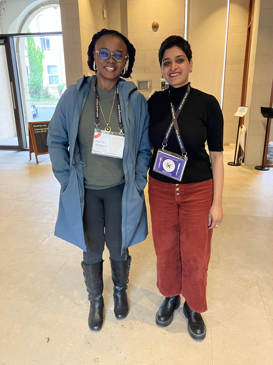 Our CEO & Co-Founder, @preethiherman & @teewai_toyin, VP Africa, @luminategroup at the #SkollWF #NguvuCollectiveAtSkoll