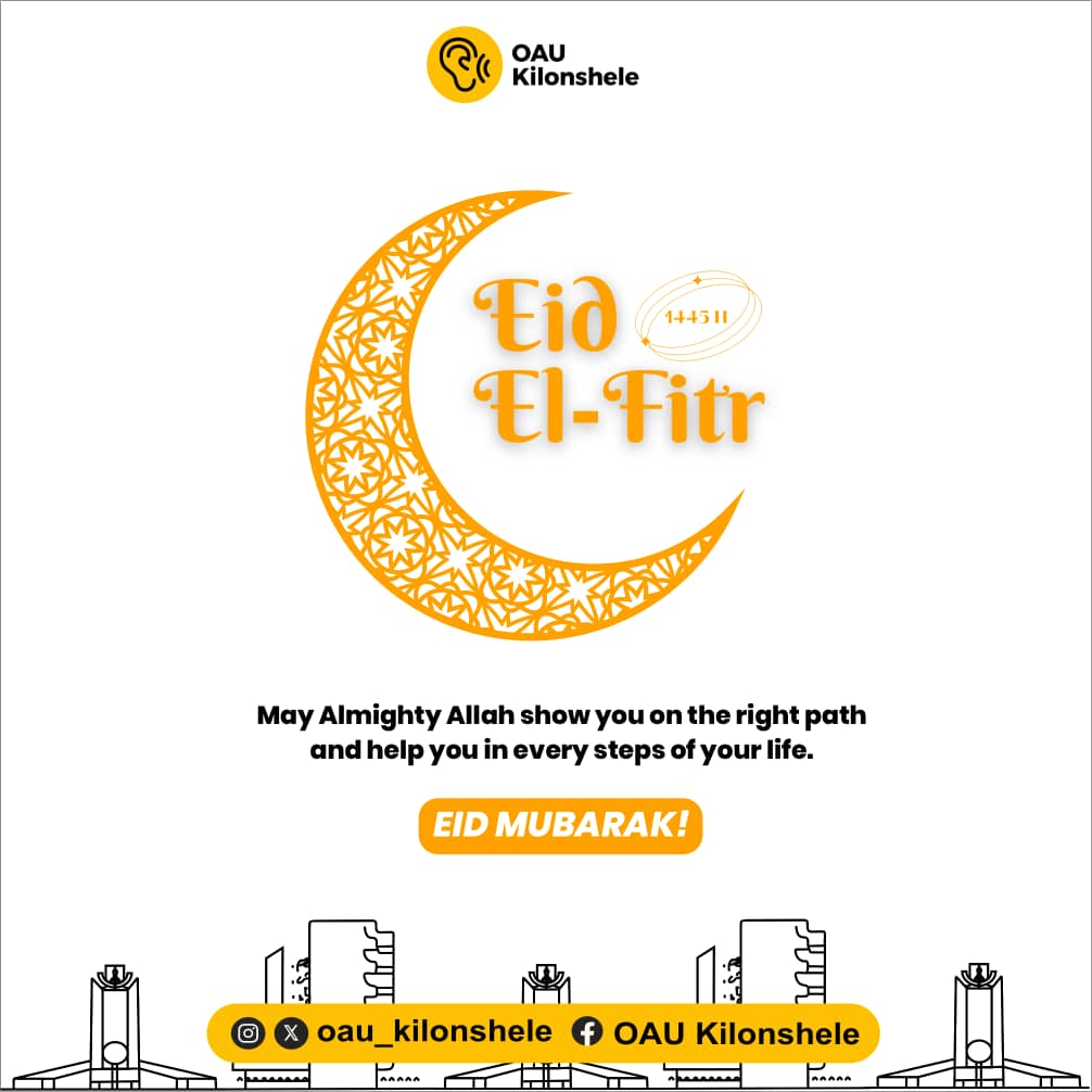 We felicitate with the Muslim Community as they end the Ramadan Fasting and Prayer, our Prayer is May Allah Accept all your supplications and Grant your Wishes. Eid Mubarak🎉