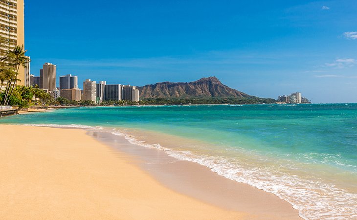Waikiki

Waikiki is one of America's top beaching destinations, with all the comforts of North America on a beautiful tropical island in the Pacific Ocean.

Located on the Hawaiian island of Oahu, Waikiki is a suburb of Honolulu known for the beautiful golden sand beach that