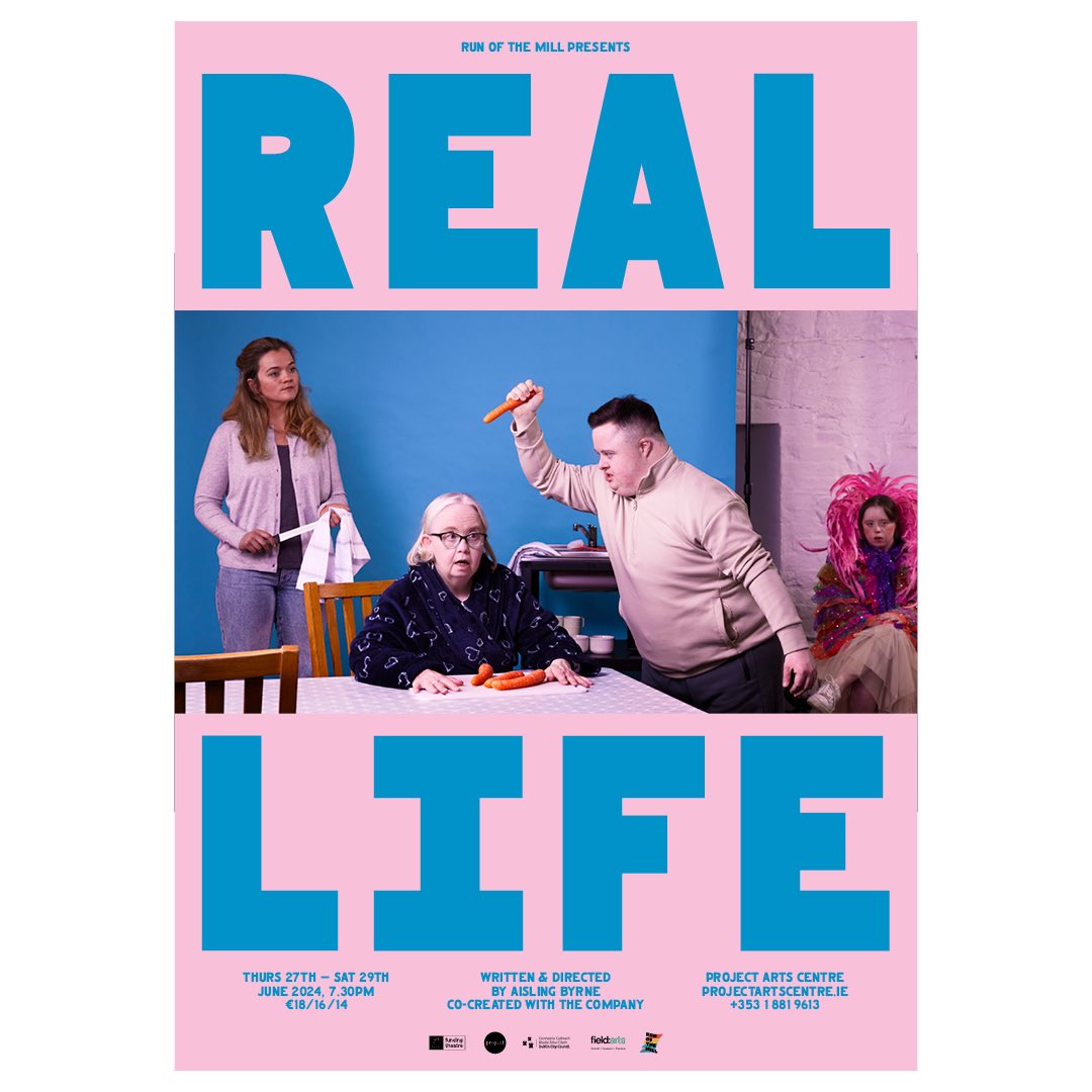 Aisling Byrne (@aistalkshop) on Twitter photo 📣 Real Life 📣
We’re back in the big blue building this June with a brand new show— and it’s our biggest one yet.
Join us for 3 performances only
Co-created by the company
Written & Directed by 🙋♀️
👇👇👇
projectartscentre.ie/event/real-lif…
<a href="/projectarts/">Project Arts Centre</a>
<a href="/ROTMArts/">Run of the Mill Arts</a>
<a href="/artscouncil_ie/">The Arts Council / An Chomhairle Ealaíon</a> 📣 Real Life 📣
We’re back in the big blue building this June with a brand new show— and it’s our biggest one yet.
Join us for 3 performances only
Co-created by the company
Written & Directed by 🙋♀️
👇👇👇
projectartscentre.ie/event/real-lif…
<a href="/projectarts/">Project Arts Centre</a>
<a href="/ROTMArts/">Run of the Mill Arts</a>
<a href="/artscouncil_ie/">The Arts Council / An Chomhairle Ealaíon</a>