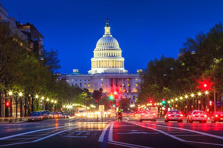 Washington, D.C.

Washington, D.C. is the US capitol and home to some of the most famous sites and national treasures in America, from the White House and the Capitol Building to the Smithsonian museums. This city should be on everyone's itinerary of the East Coast.

In the