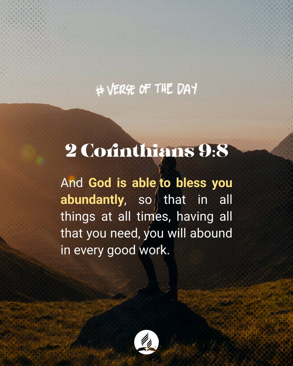 This verse from the Bible talks about how God has the power to bless us with everything we need, so we can be generous and share with others. It reminds us that when we give, we receive even more blessings in return!

#BibleVerse #Generosity #Blessings #GodsLove #VerseOfTheDay