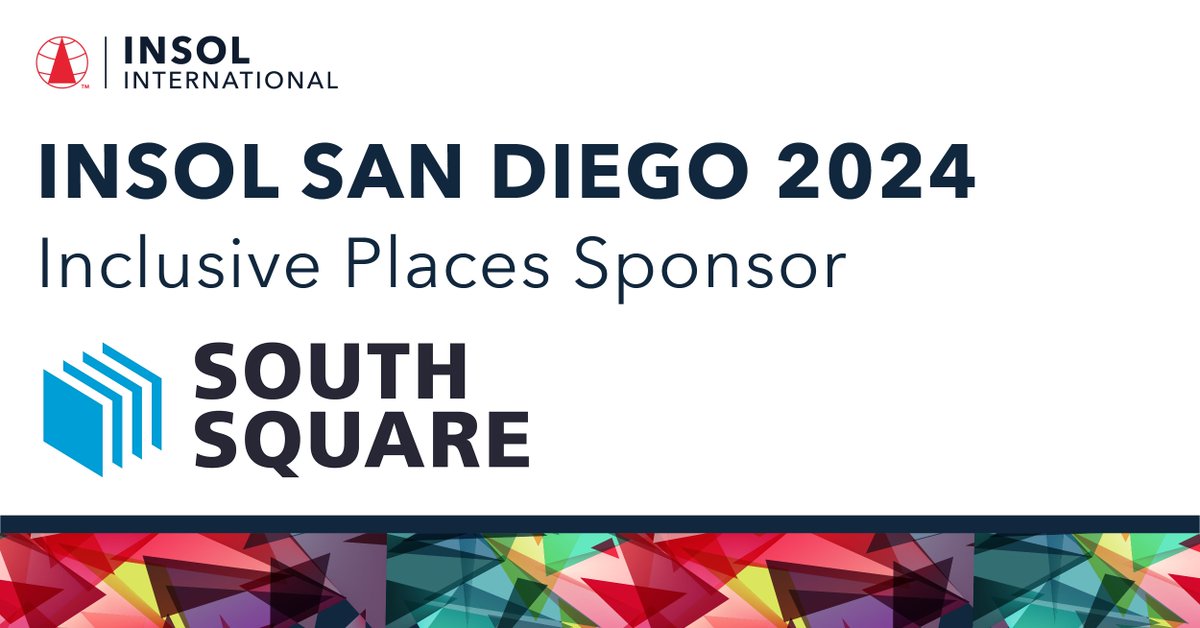 We are delighted to announce that @southsq will be an Inclusive Places sponsor at #INSOLSanDiego. Read our programme - extensive ancillary programme to complement main conference - and secure your attendance by 26 April bit.ly/4apaQHN #Insolvency #Restructuring