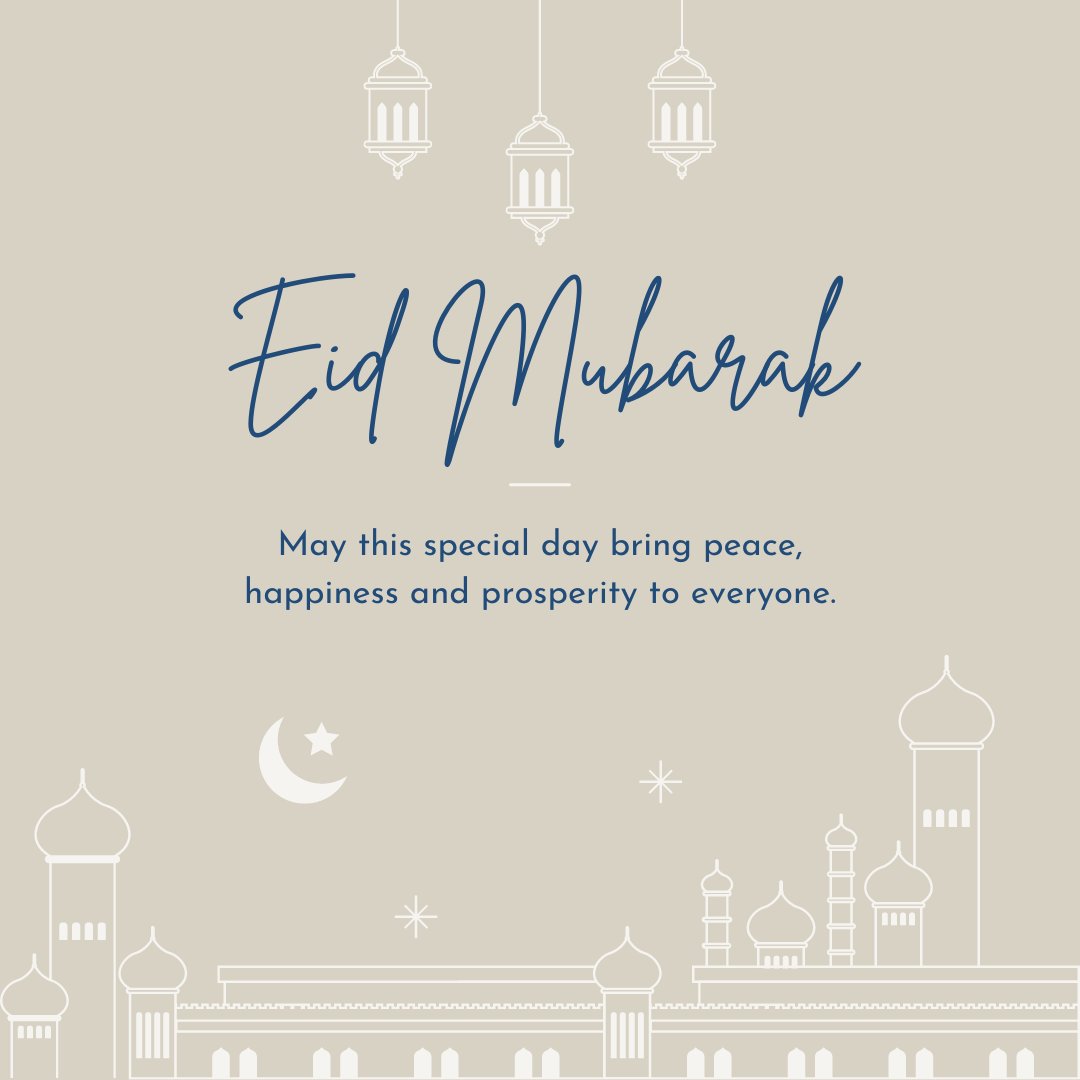 Happy Eid to all those celebrating! 🌙