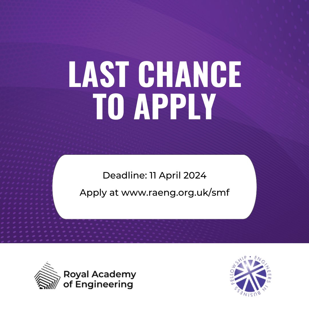 It's your last chance to apply for an Sainsbury Management Fellows MBA scholarship! The deadline for applications is tomorrow. 🏃‍♂️📝 Don't miss out on this incredible opportunity. Apply now: pulse.ly/sqcdllkfmm #EIBF #MBAScholarships #ScholarshipOpportunities