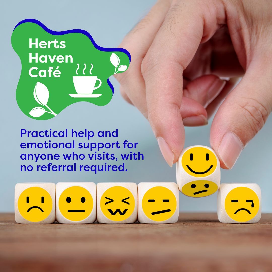 Herts Haven Cafés are a free welcoming drop-in space for children and young people across Hertfordshire to access support for their emotional wellbeing 💚 If you are a young person seeking support, we’re here to help! 🙂 For full details, please visit buff.ly/45XIzqe