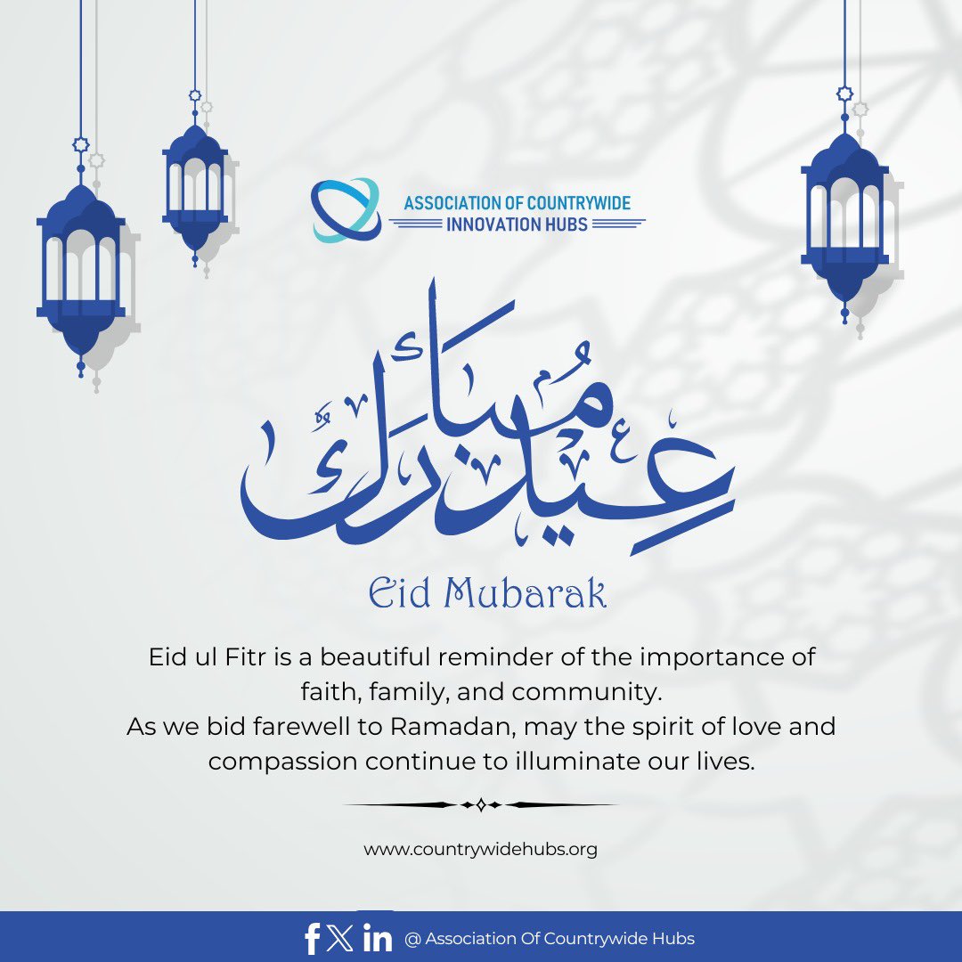 Eid Mubarak to all celebrating around the globe! ✨ #CountrywideHubs #EidulFitr2024