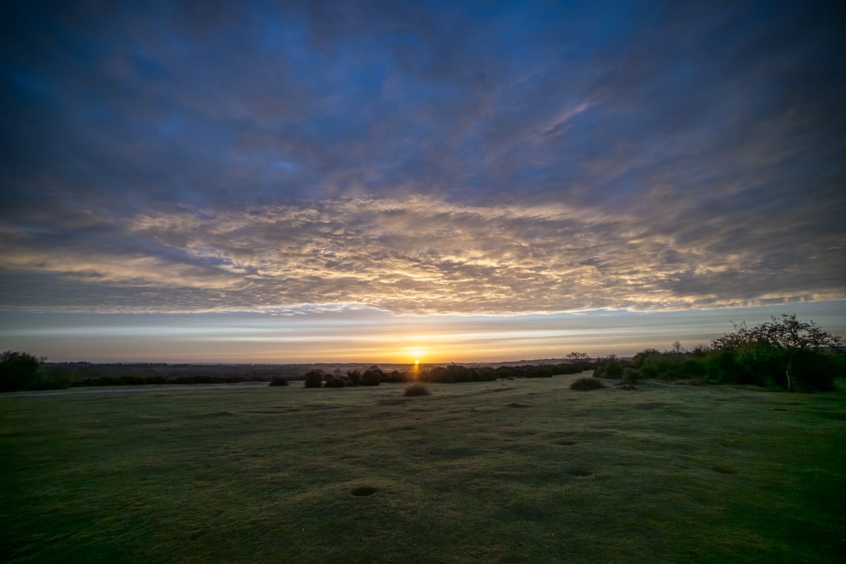 Some wide angle shots taken around sunrise at Lyndhurst this morning @AlexisGreenTV @BBCSouthWeather #NewForest #sunrise
