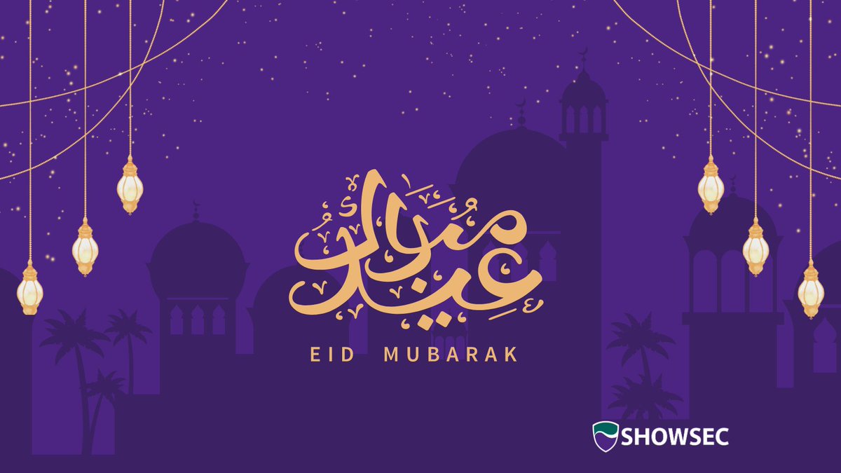 Eid Mubarak 🌙 Showsec Wishes everyone celebrating this Eid Al-Fitr a day filled with love, peace and happiness.