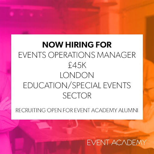 🔥 🔥 HOT JOB JUST LANDED! 🔥🔥

We are urgently recruiting - position open to EA graduates only.
Apply here: eventacademy.com/recruitment/

#eventprofs #eventprofsuk #job