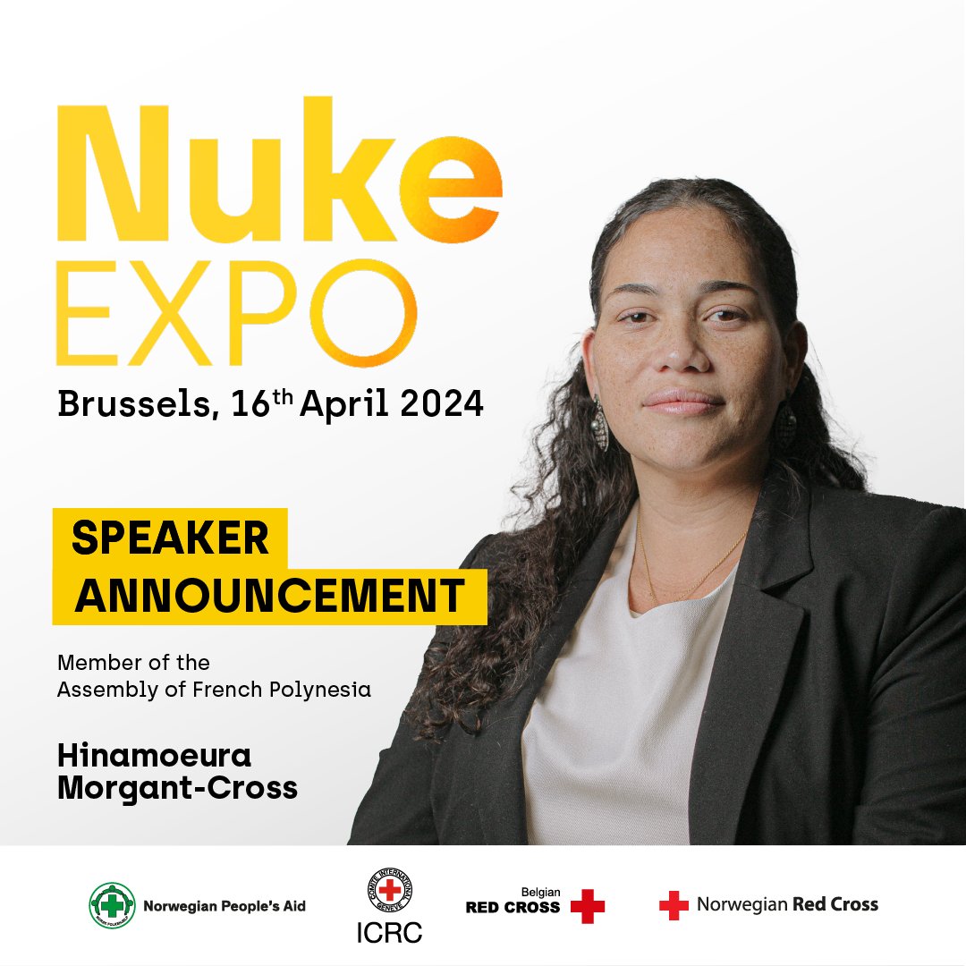 .@hinamoeura a French Polynesian, whose realization that her own leukemia was a legacy of the French atomic tests in the South Pacific led her into activism. Through her the victims stories will not be forgotten. Listen to her powerful story at #NukeEXPO nukexpo.org