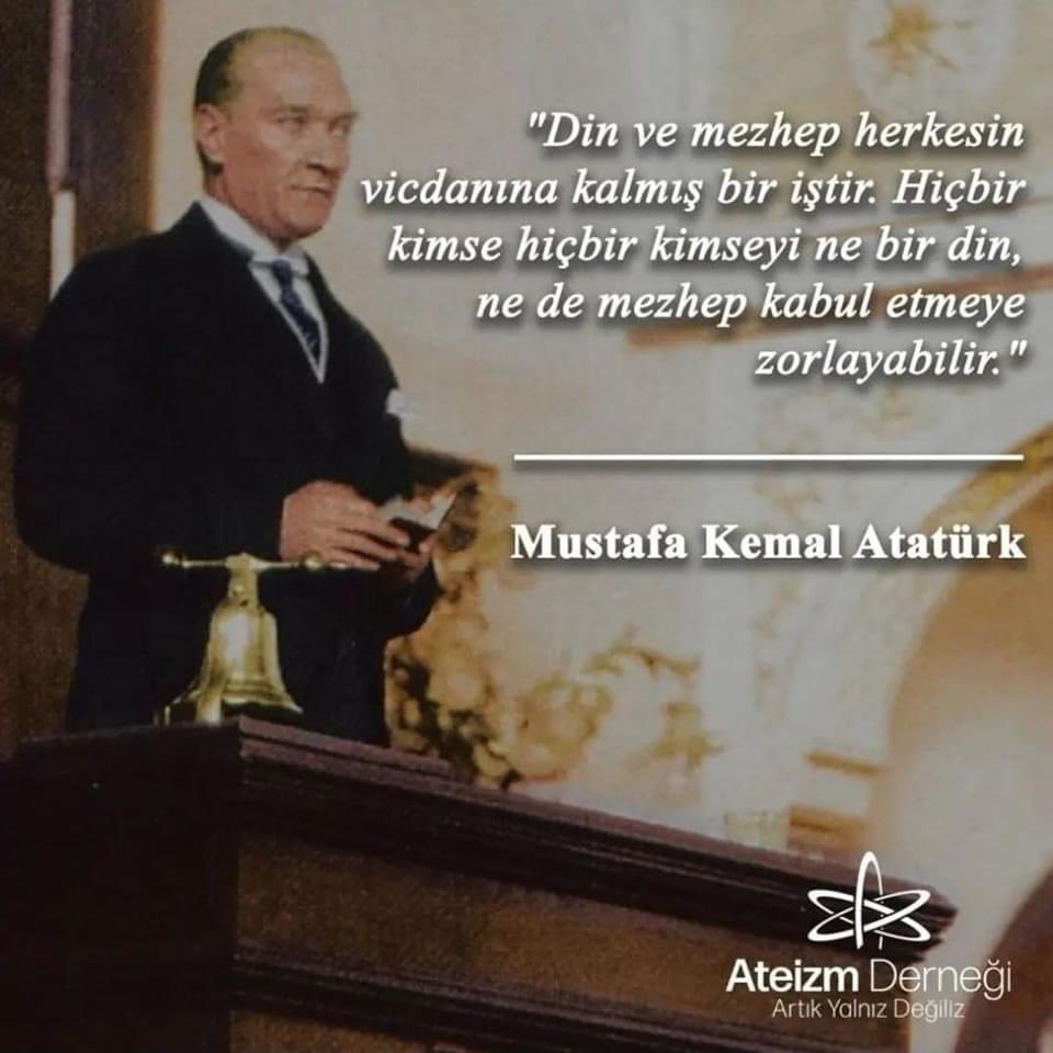 “Türkiye Devleti’nin dini İslam’dır” ibaresi 10 Nisan 1928’de Anayasa’dan oybirliğiyle çıkarılmıştır. Neredeyse 100 yıl önce bu cesareti gösteren başta Atatürk olmak üzere tüm özgürlükçü milletvekillerimizi saygıyla anıyoruz. Laiklik Günümüz kutlu olsun! İnsan doğası için hava…