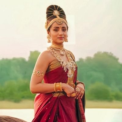 #Trisha as Kundavai #PonniyanSelvan
