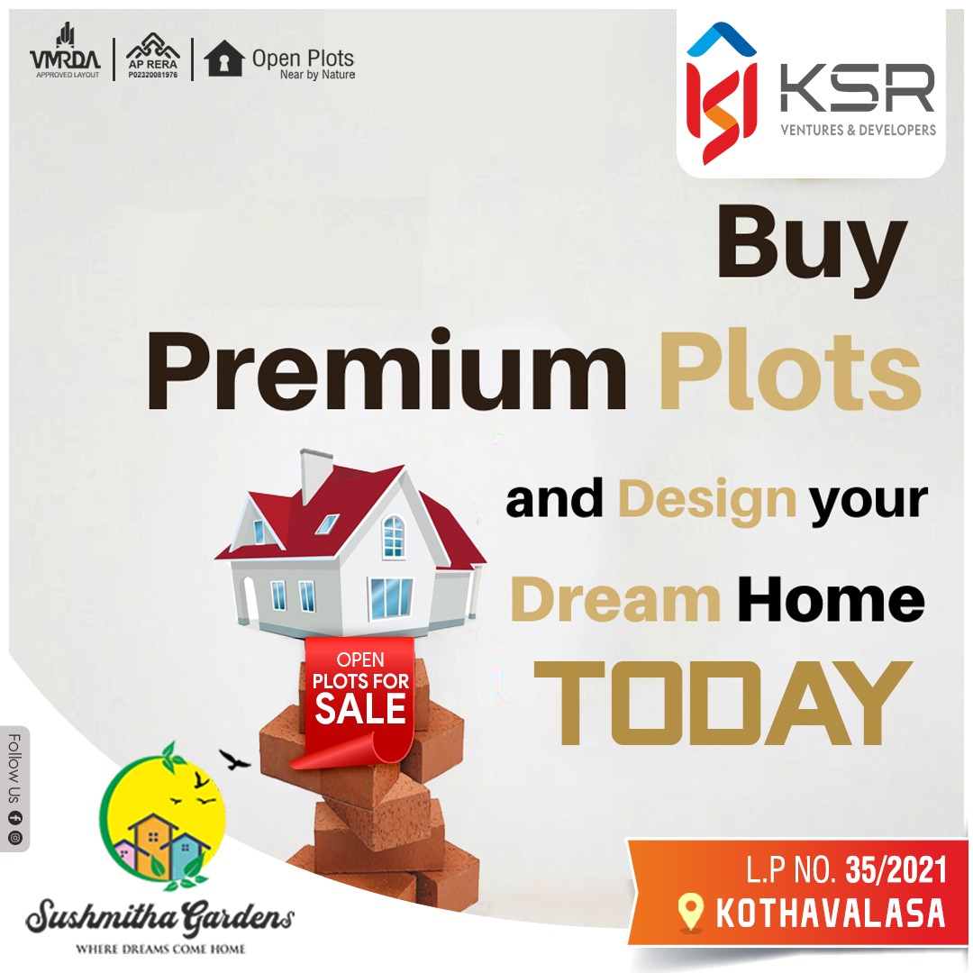 ksrventures's tweet photo. Aspiring homeowners, envision a residence that reflects your unique style and aspirations. Sushmitha Garden in Kothavalasa presents the perfect canvas for your dream home, offering premium plots at unbelievably affordable prices.
Contact: +91 9908840199
#buynow #OwnAProperty https://t.co/f5VGmyRf8d