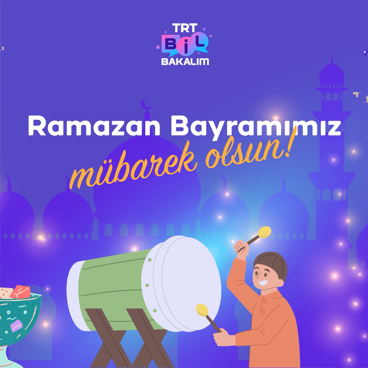 Hep birlikte, sevgi dolu ve huzurlu nice bayramlar geçirmek dileğiyle… 🤲🏼 Ramazan Bayramımız mübarek olsun! 🇹🇷 #bayram