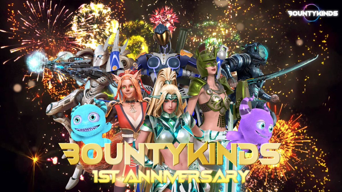 bountykinds's tweet photo. 𝐓𝐡𝐚𝐧𝐤 𝐲𝐨𝐮 𝐟𝐨𝐫 𝐁𝐎𝐔𝐍𝐓𝐘𝐊𝐈𝐍𝐃𝐒 𝟏𝐬𝐭 𝐀𝐧𝐧𝐢𝐯𝐞𝐫𝐬𝐚𝐫𝐲 𝐄𝐯𝐞𝐧𝐭✨

We had various events such as the 1st Anniversary Event GACHA, MAP Cycling Celebrate Event, and 1st Anniversary Giveaway.💎
Thank you to all those who participated in the events and to all the #BOUNTYKINDS players. Did you get any special rewards?👀

We are planning more exciting events, so stay tuned!🔥
#NFTgaming #BNB