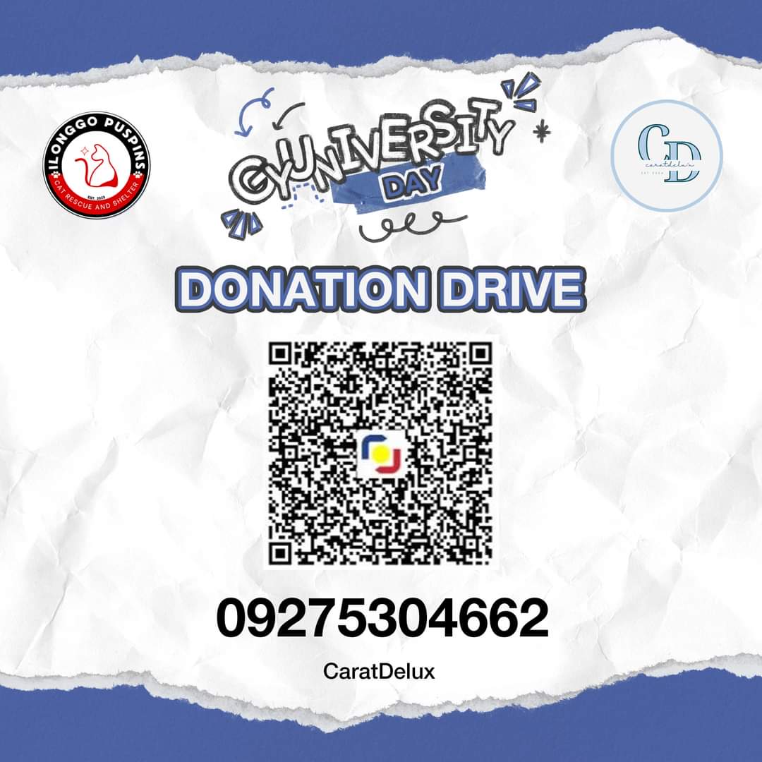 caratdelux's tweet photo. Gyuniversity Day is just around the corner and we are excited to meet you! 🤗❤️
In the light of the cause, you can still donate any amount to help the selected beneficiary, Ilonggo Puspins.

++ https://t.co/i2pI5QHZf9