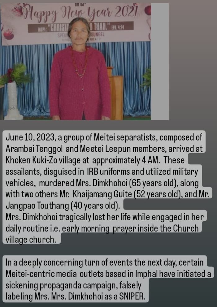 Radical Meitei extremists not only destroyed over 360plus KukiZo churches but also fatally shot an elderly woman while she was having her early morning devotion inside the church back in June 2023 This reprehensible violence must be condemned in the strongest terms. @paulwasher