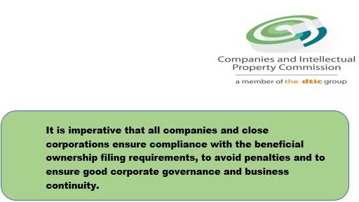 BizPortalGovZa's tweet photo. Dear Customer
In order to avoid penalties and ensure good corporate governance and business continuity, it is important that all Close Corporations and Companies comply with Beneficial Ownership filing requirements.
#YourBusinessOurFocus #FileBO #Th!nkCIPC https://t.co/2PpLmCLNda