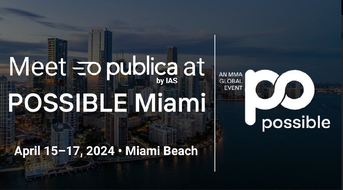 Paul Gubbins (@gu881n5) on Twitter photo If you are attending <a href="/PossibleEvent/">PossibleEvent</a> and want to learn more about <a href="/getpublica/">Publica by IAS</a> and how we help some of the biggest TV OEMs, AVOD & FAST services to power their CTV ad break decisioning, please drop me a DM to connect with our team.
#CTV #POSSIBLE2024 If you are attending <a href="/PossibleEvent/">PossibleEvent</a> and want to learn more about <a href="/getpublica/">Publica by IAS</a> and how we help some of the biggest TV OEMs, AVOD & FAST services to power their CTV ad break decisioning, please drop me a DM to connect with our team.
#CTV #POSSIBLE2024