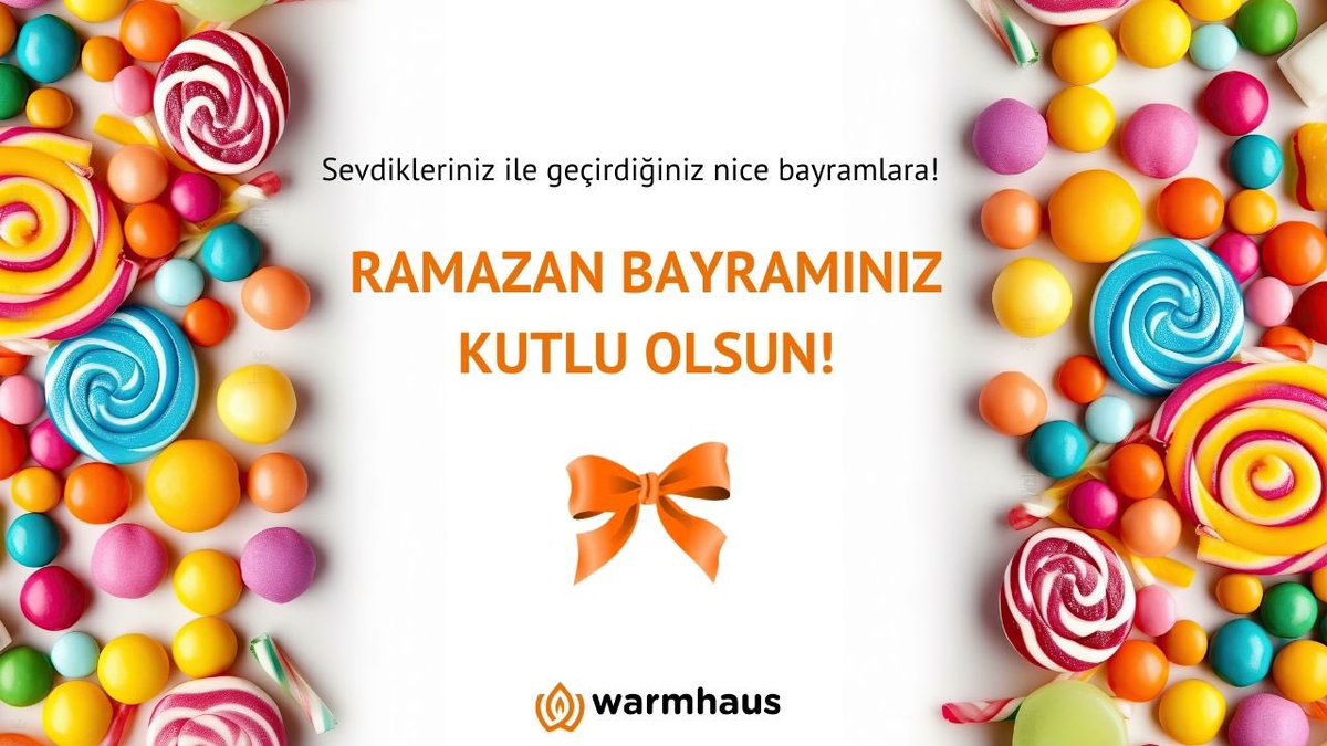 Sevdikleriniz ile geçirdiğiniz nice bayramlara! Ramazan Bayramınız kutlu olsun 🧡