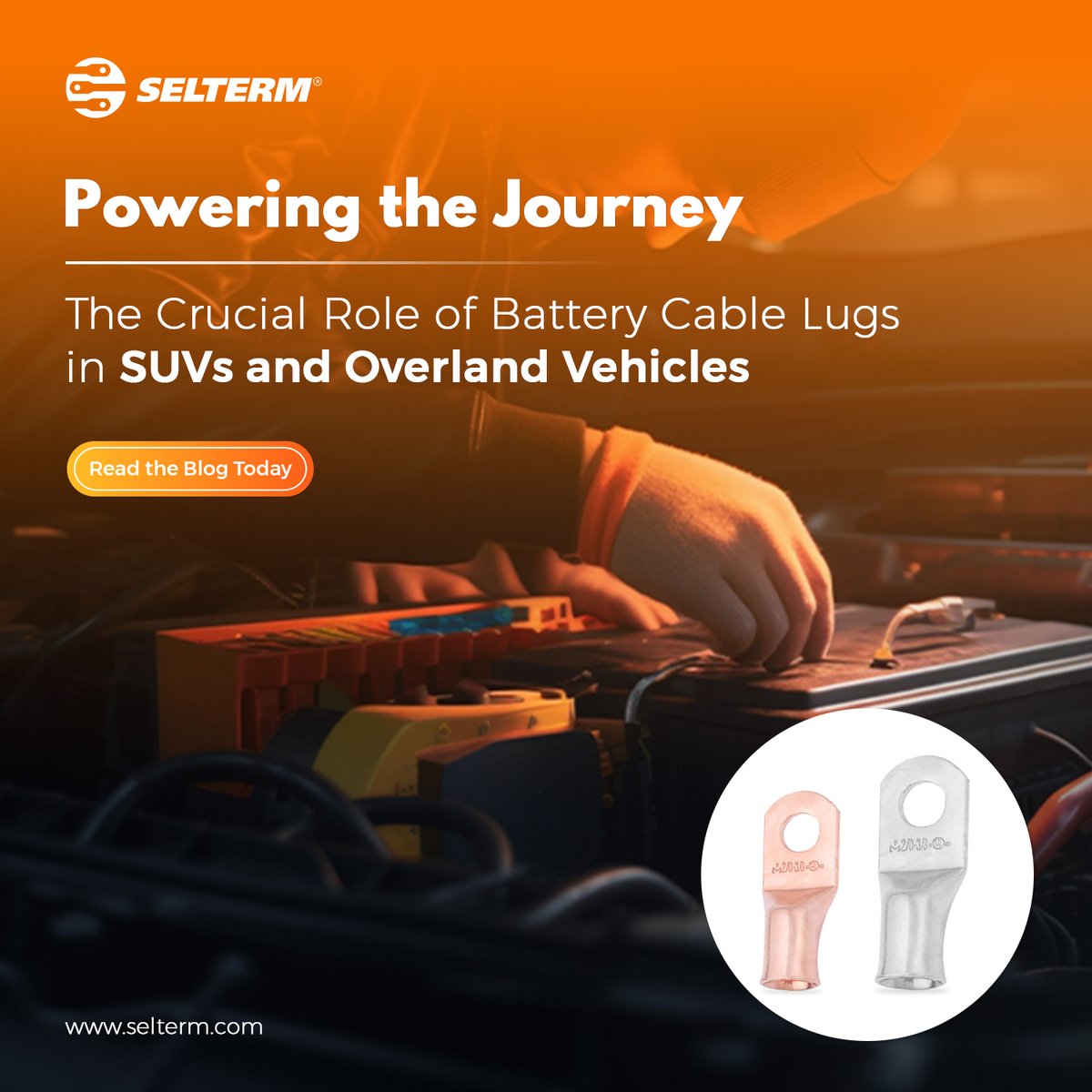 Your SUV or overland rig demands a robust electrical system. In our latest blog, discover the crucial role battery cable lugs play in ensuring consistent power delivery. #overlandvehicles #electrical #batterylugs #SELTERM #Blogs #Copperlugs