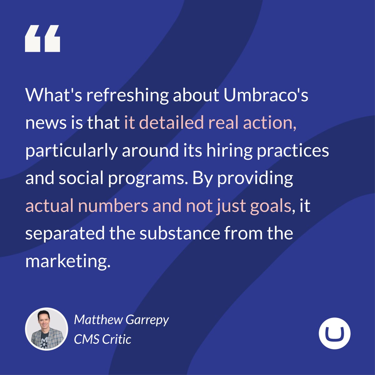 👀 Matthew Garrepy from @cmscritic has made an interesting and honest analysis of our recently launched #UmbracoImpact Report. Find the full article in the comments as well as the 2023 #Umbraco Impact Report 👇
