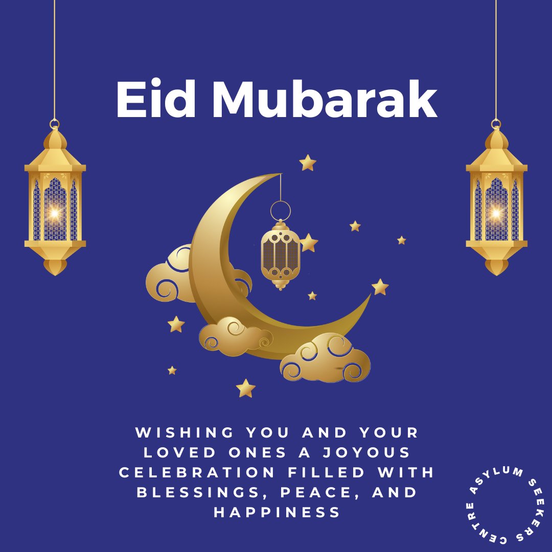 Eid Mubarak to all who are celebrating ✨🌙 We know this Ramadan has been a painful time for many and we stand in solidarity with people impacted by war and famine, and those forced to be separated from family during this holy event.