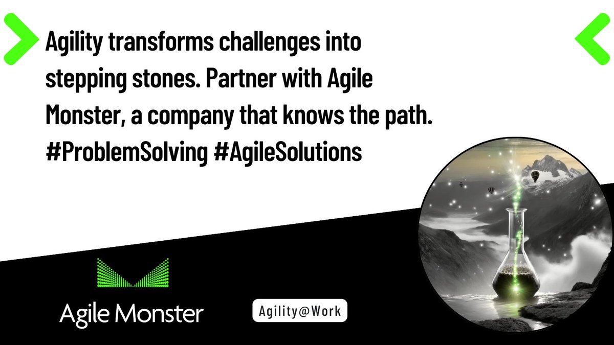 AgileMonster's tweet image. #ProblemSolving #AgileSolutions #AgilityAtWork