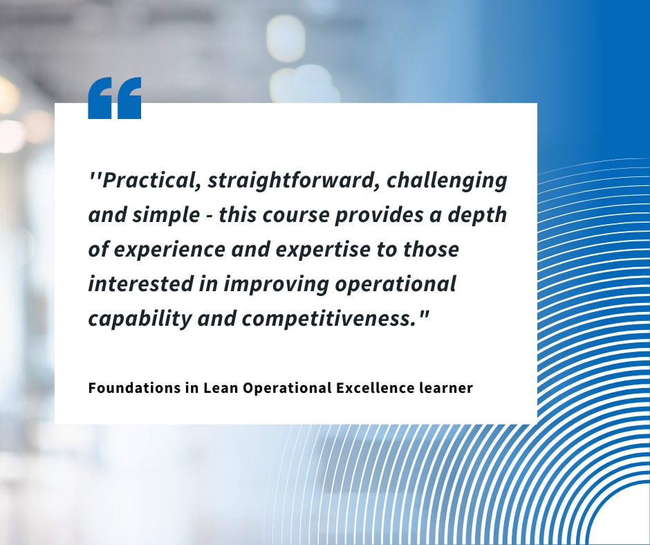 Read below what the past learner says about the #Microcredential in Foundations in Lean Operational Excellence.

80% Fee Subsidy available for eligible learners. 
Explore more: bit.ly/3HG5Di1

#MicroCredsIE #WorkReadySkills #jobsFairy #leanops