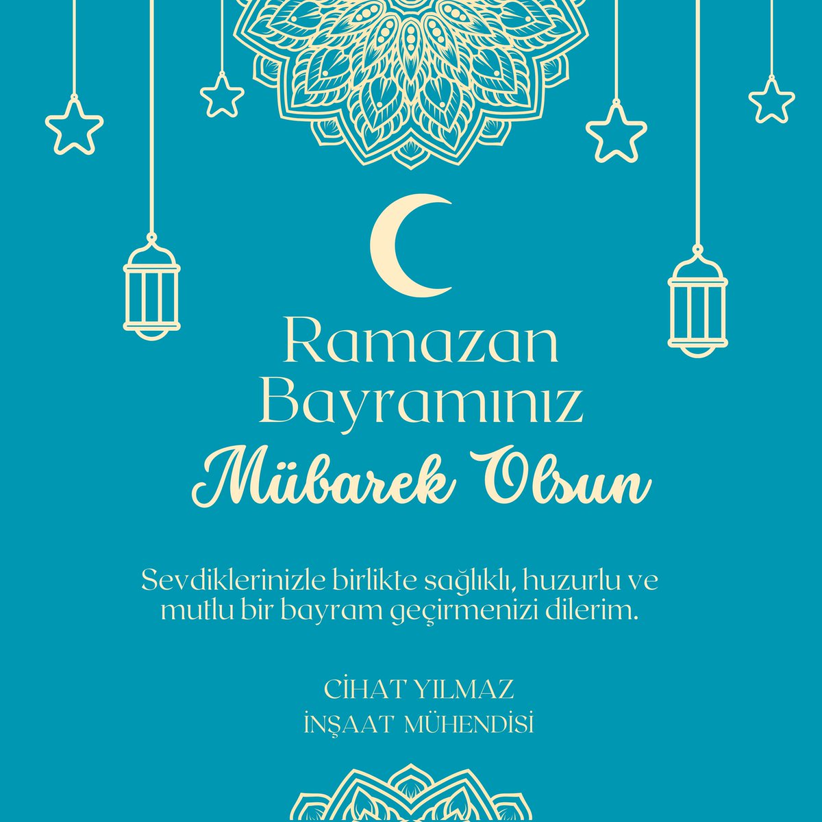 Herkesin Ramazan Bayramını kutlarım. #MutluBayramlar