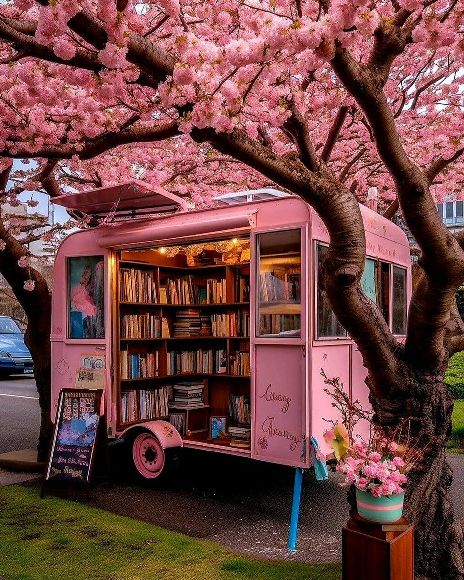 artistryhere's tweet photo. solace of books and flowers. https://t.co/iLp9cblnOt