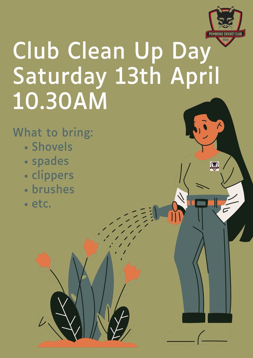 Don’t forget “Clean Up Day” on Saturday when we do some little jobs to keep our club looking well 👩🏼‍🌾 Many hands make light work! 🕒 10.30AM Why not stick around afterwards and support the M3s as they take on Greystones at 1pm🦊