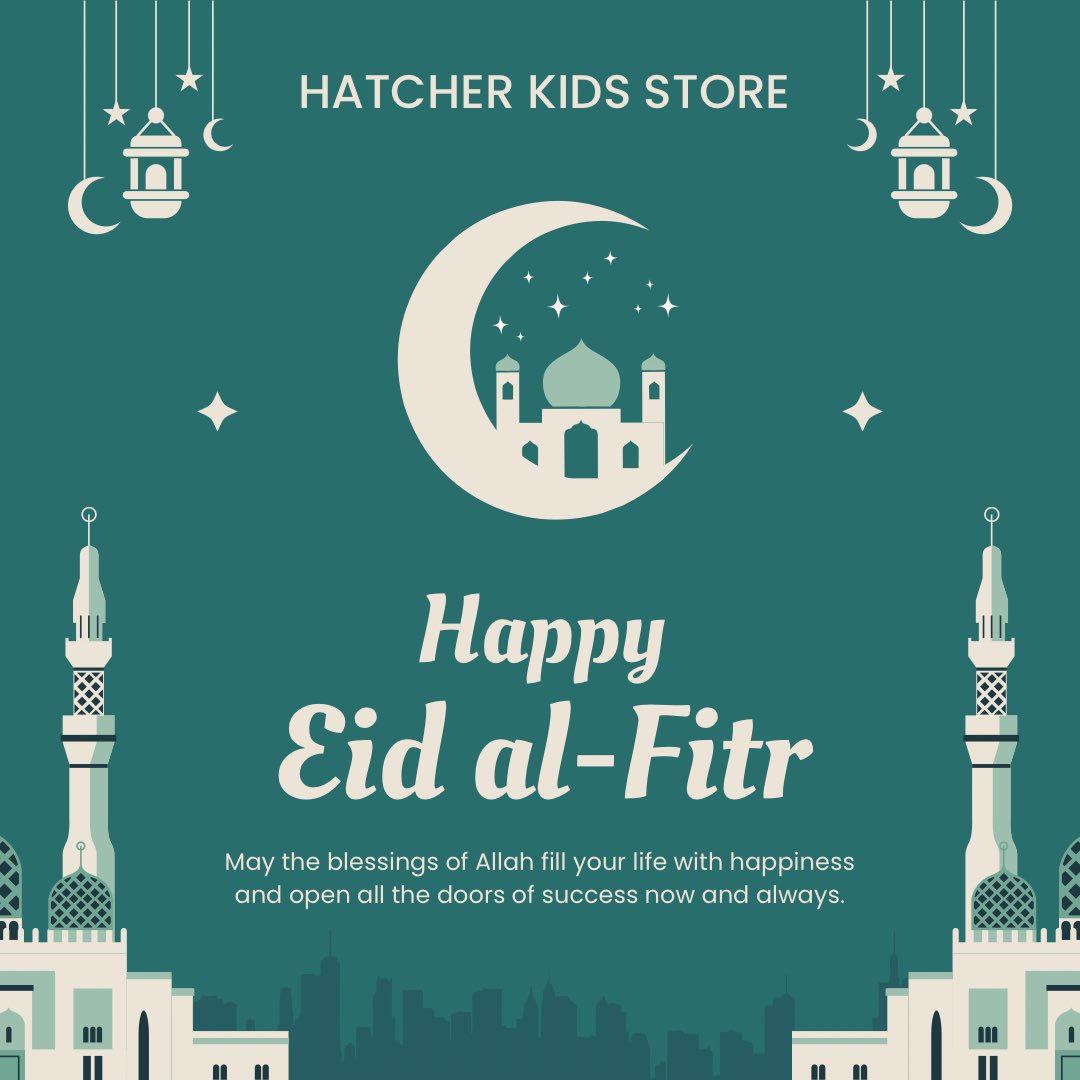 HatcherKidsUG's tweet photo. We hope you have peace, wealth, and success on this #EidAlFitr Have a great Eid al-Fitr that is joyous and happy to all our Muslim brothers and sisters! https://t.co/ZnoJS8fjuu