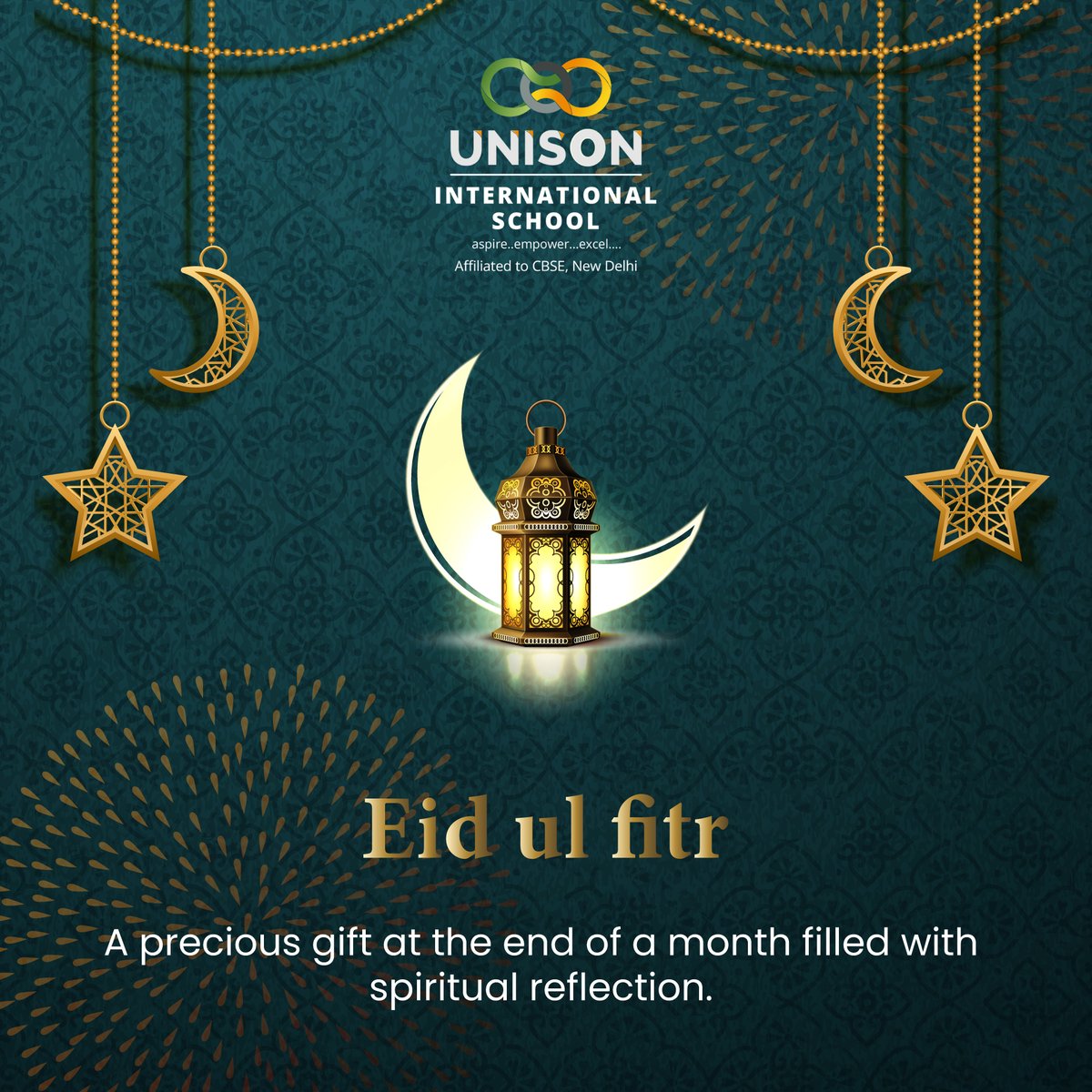 Eid is a time to celebrate the beauty of diversity and the strength of unity. Wishing everyone a joyous and peaceful Eid ul Fitr🕌🌙

#EidMubarak #UnisonInternationalSchool #Excellence #Academics #ExtracurricularActivities #FutureLeaders #CBSESchool #21stCenturyCurriculum