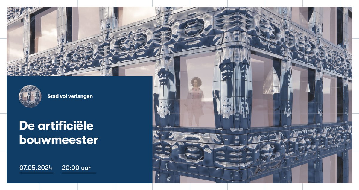 Wat zijn de beloftes en risico’s van AI voor architectuur? Neem op 𝟳 𝗺𝗲𝗶 een kijk in de wereld van de artificiële architectuur met ontwerper 𝗪𝗲𝘀𝘀𝗲𝗹 𝘃𝗮𝗻 𝗱𝗲 𝗕𝗲𝗲𝗿𝗲𝗻𝗱𝗼𝗻𝗸 (Studio RAP) en informaticus 𝗛𝗲𝗿𝗺 𝗛𝗼𝗳𝗺𝗲𝘆𝗲𝗿 (TU/e).

architectuurcentrumnijmegen.nl/single-post/de…