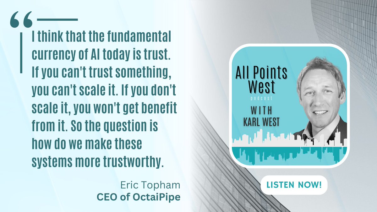 🆕🔉
New episode of the All Points West podcast featuring <a href="/octaipipe/">OctaiPipe</a> CEO Eric Topham. Now available on all podcast platforms!

allpointswestpod.com/episodes/eric-…