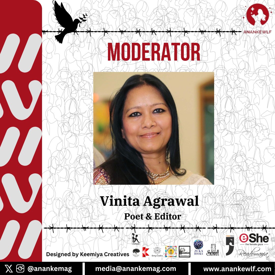 Poet and Editor Vinita Agrawal will be moderating a session on poetry at the Ananke Women in Literature Festival 2024. #AnankeWLF #AnankeWLF2024 #Poetry #VoicesforPeace #WomenWriters #GlobalSouth #TeamKeemiya