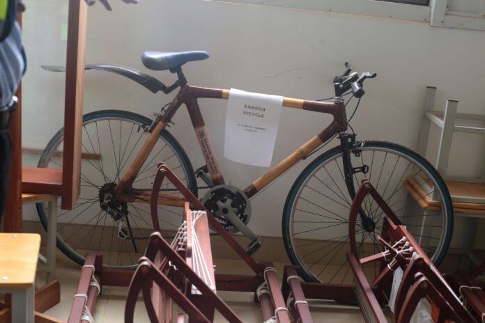 @AneteGaroza This is a bike whose most spare parts are made from Bamboo at the Uganda Industrial Research Institute-namanve,