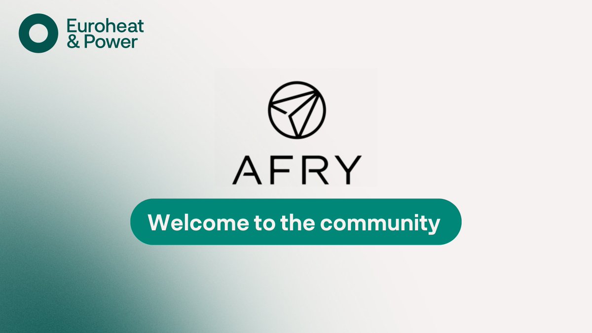 We’re thrilled to welcome our latest member @AFRY_MC to the #heating & #cooling network!🎉 Afry is a leading advisor for the transitions of the #energy and #bioindustry sectors. 🌿 Get to know them better ➡️bit.ly/4aEQkTc