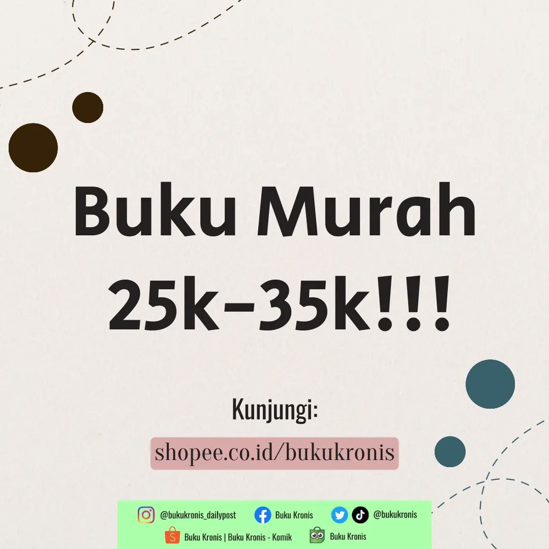 🗞Daily Post

Salah satu tema cerita yang banyak mimin lihat di webtoon itu yang bertema reinkarnasi, di mana tokoh utama lahir kembali, entah di dunia yang sama dengan kehidupannya yang sebelumnya atau di dunia lain.

#bukukronis #bukukronis_dailypost #tokobuku #tokobukuonline