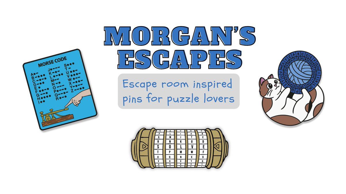 Just over a week left for you to grab some escape room inspired pins #linkinbio

#newdevelopment #nowlive #pintopia #pintopia2024 #enamelpins #escaperoompins #BackerKit