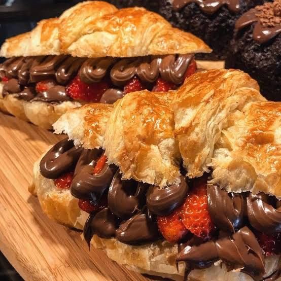 Chocolate and Strawberry Croissant… Yes or No? 🤔