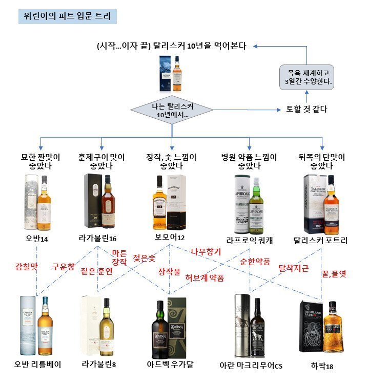 ggultips's tweet photo. 위스키 갤러리에서 만든 위스키 입문 트리표 https://t.co/9RS5cnwNbj