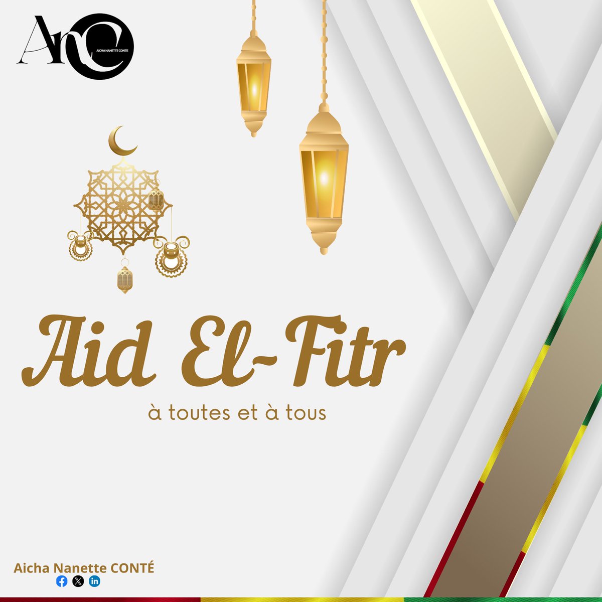 En ce jour de l’Aïd El-Fitr, je souhaite une excellente célébration à toute la communauté islamique de Guinée et d’ailleurs.

𝑸𝑼’𝑨𝑳𝑳𝑨𝑯 expie nos péchés et accepte notre  jeûne.

Amine !

#ANC