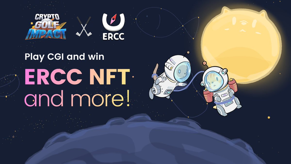 ✨ERCC NFT Giveaway Event Announcement✨

👀ERCC NFT event will finally begin tomorrow!

Log in to CGI, earn the biggest sum of GGT and grab the ERCC NFT reward traded at around 0.6 eth!😺

Check our medium post below for more details!
medium.com/@cryptogolfimp…

#NFT #Airdrop…