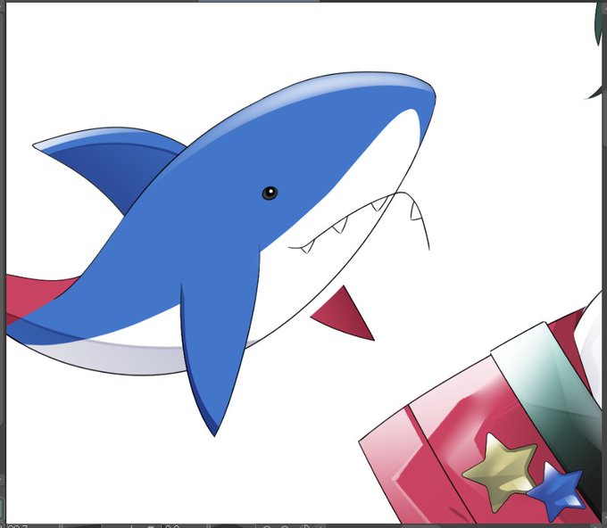 「shark sharp teeth」 illustration images(Latest)